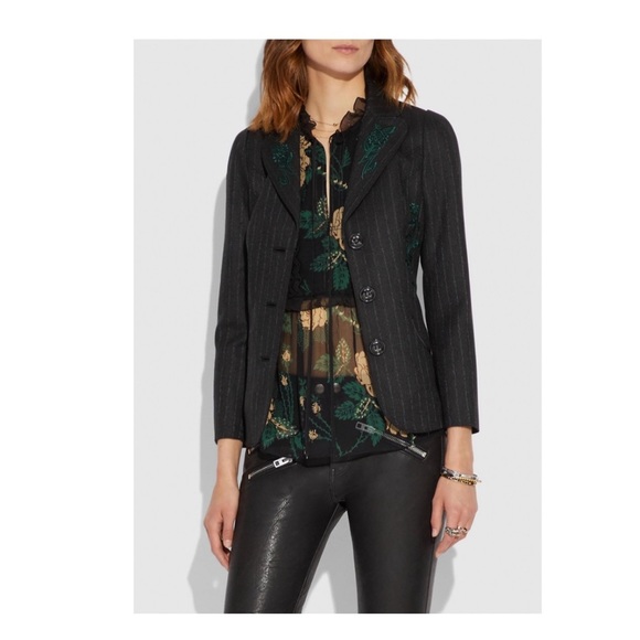 Coach Embellished Tailored Jacket. - Picture 1 of 8